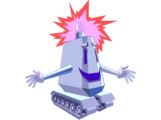 Sticker Custom Preview Image #113204 Science Fiction Robot Happy1