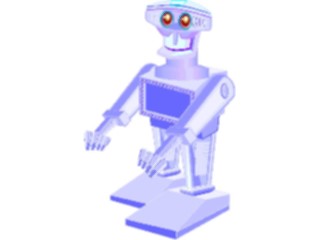 Sticker Custom Preview Image #113206 Science Fiction Robot Happy3