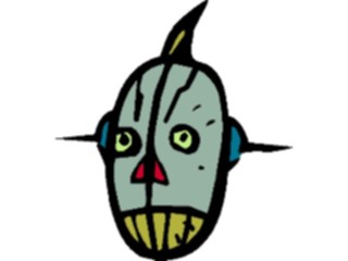 Sticker Custom Preview Image #113208 Science Fiction Robot Head2