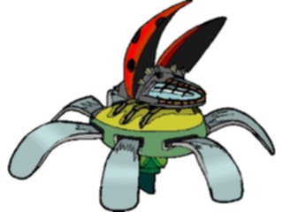 Sticker Custom Preview Image #113211 Science Fiction Robot Ladybug