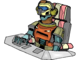 Sticker Custom Preview Image #113216 Science Fiction Robot Pilot