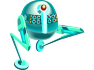 Sticker Custom Preview Image #113219 Science Fiction Robot Running1