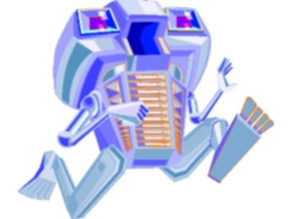 Sticker Custom Preview Image #113220 Science Fiction Robot Running2