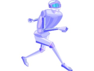 Sticker Custom Preview Image #113221 Science Fiction Robot Running3