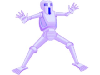 Sticker Custom Preview Image #113222 Science Fiction Robot Scared