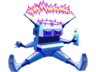 Sticker Custom Preview Image #113224 Science Fiction Robot Shocked