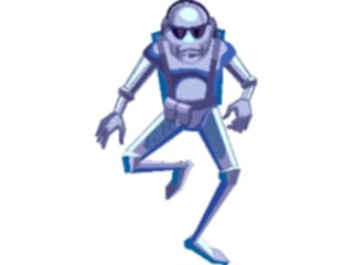 Sticker Custom Preview Image #113240 Science Fiction Robot Walking1