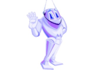 Sticker Custom Preview Image #113246 Science Fiction Robot Waving