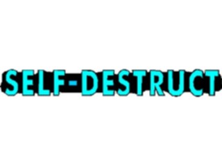 Sticker Custom Preview Image #113261 Science Fiction Self Destruct Title