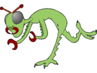 Sticker Custom Preview Image #113307 Science Fiction Space Alien033