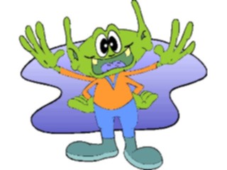 Sticker Custom Preview Image #113309 Science Fiction Space Alien035