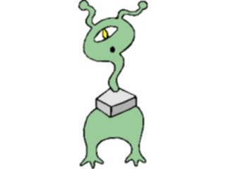 Sticker Custom Preview Image #113357 Science Fiction Space Alien083