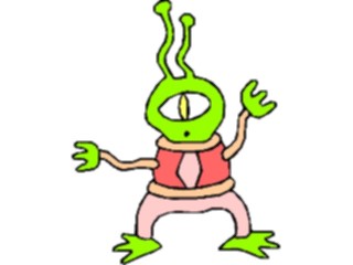 Sticker Custom Preview Image #113366 Science Fiction Space Alien092