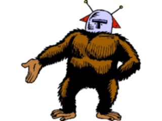 Sticker Custom Preview Image #113436 Science Fiction Space Alien Ape