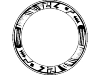 Sticker Custom Preview Image #114087 Seasons Weather Autumn Indian Aztec Frame