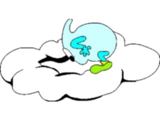 Sticker Custom Preview Image #114276 Seasons Weather Clouds Storms Rain Drop Peeking Down