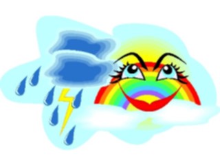 Sticker Custom Preview Image #114290 Seasons Weather Clouds Storms Rain Rainbow
