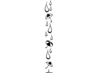 Sticker Custom Preview Image #114292 Seasons Weather Clouds Storms Raindrop Umbrella Border