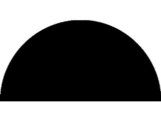 Sticker Custom Preview Image #116055 Shapes Simple Circle Half1