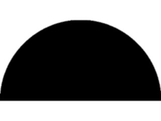 Sticker Custom Preview Image #116059 Shapes Simple Circle Half5