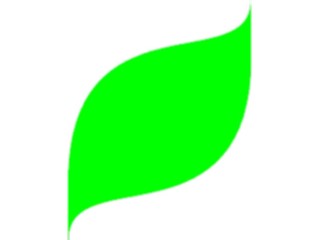 Sticker Custom Preview Image #116192 Shapes Simple Leaf1