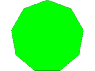 Sticker Custom Preview Image #116212 Shapes Simple Nonagon2