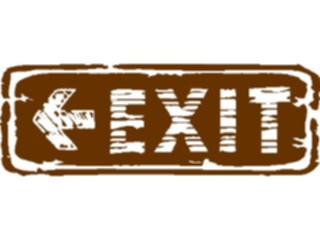 Sticker Custom Preview Image #116905 Signs Brush Stroke Exit3