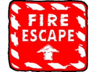 Sticker Custom Preview Image #116922 Signs Brush Stroke Fire Escape3