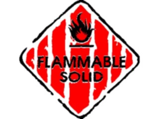 Sticker Custom Preview Image #116943 Signs Brush Stroke Flammable Solid