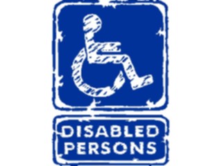 Sticker Custom Preview Image #116949 Signs Brush Stroke Handicap Disabled1