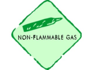 Sticker Custom Preview Image #117011 Signs Brush Stroke Non Flammable Gas