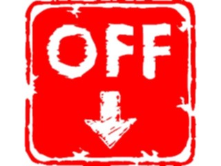 Sticker Custom Preview Image #117012 Signs Brush Stroke Off