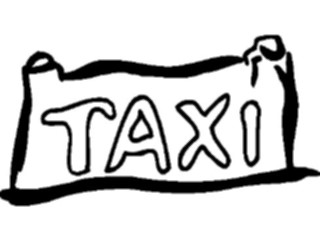 Sticker Custom Preview Image #117055 Signs Brush Stroke Taxi