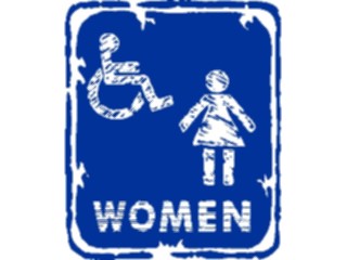 Sticker Custom Preview Image #117074 Signs Brush Stroke Women Only2