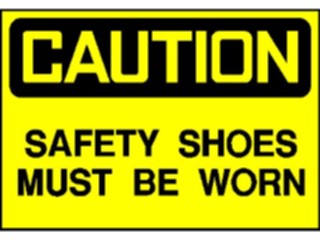 Sticker Custom Preview Image #117123 Signs Caution Signs Safety Shoes