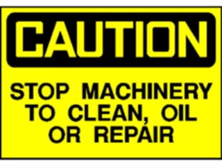 Sticker Custom Preview Image #117126 Signs Caution Signs Stop Machinery
