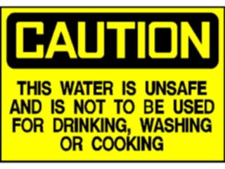 Sticker Custom Preview Image #117131 Signs Caution Signs Water Unsafe
