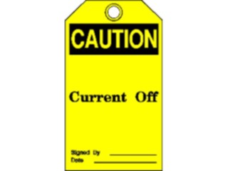 Sticker Custom Preview Image #117138 Signs Caution Tags Current Off