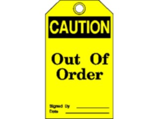 Sticker Custom Preview Image #117149 Signs Caution Tags Outof Order