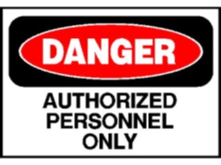 Sticker Custom Preview Image #117157 Signs Danger Signs Authorized Personnel2