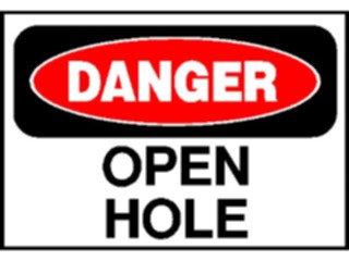 Sticker Custom Preview Image #117231 Signs Danger Signs Open Hole