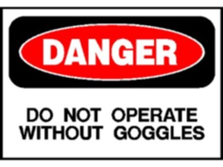 Sticker Custom Preview Image #117250 Signs Danger Signs Wear Goggles1