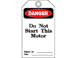 Sticker Custom Preview Image #117273 Signs Danger Tags Dont Start Motor