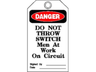 Sticker Custom Preview Image #117274 Signs Danger Tags Dont Throw Switch