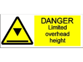 Sticker Custom Preview Image #117288 Signs Danger Tags Limited Overhead Height