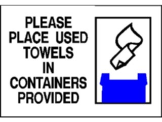 Sticker Custom Preview Image #117341 Signs Environmental Used Towels