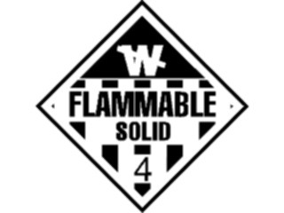 Sticker Custom Preview Image #117421 Signs Fire Signs Flammable Solid