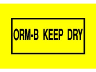 Sticker Custom Preview Image #117501 Signs Hazmat O R M B Keep Dry