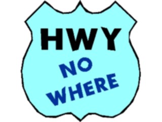 Sticker Custom Preview Image #117585 Signs Humorous H W Y Nowhere