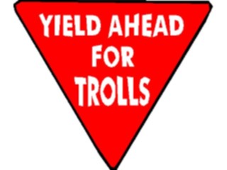 Sticker Custom Preview Image #117665 Signs Humorous Yield Aheadfor Trolls